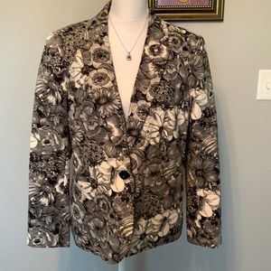Worthington Floral Jacket/Blazer Career - Office